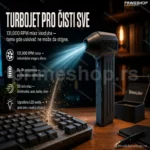 TurboJet Pro – Prenosni Bežični Čistač Vazduha za Elektroniku i Dom