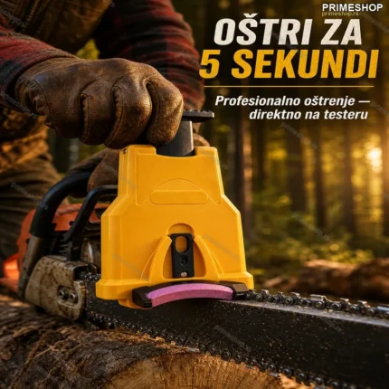 Univerzalni Oštrač Lanca za Motornu Testeru – Brzo Oštrenje za 5 Sekundi