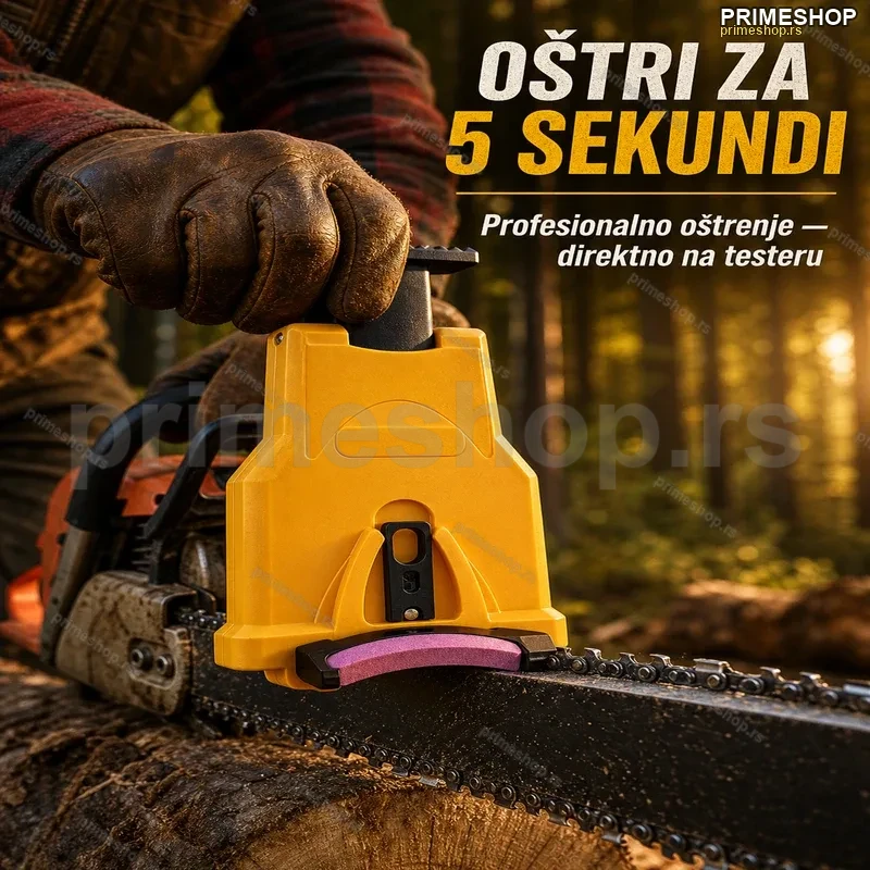 Univerzalni Oštrač Lanca za Motornu Testeru – Brzo Oštrenje za 5 Sekundi Univerzalni Oštrač Lanca za Motornu Testeru – Brzo Oštrenje za 5 Sekundi