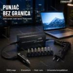Univerzalni punjac za laptop 120 W 2 u 1