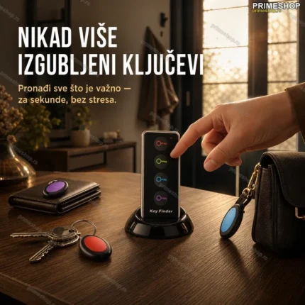 Uređaj za Pronalaženje Ključeva Key Finder sa LED Lampom i Dometom 40m
