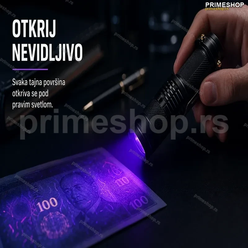 UV Lampa Baterijska – Za Proveru Novčanica, Dokumenata i Višenamenska Upotreba UV Lampa Baterijska – Za Proveru Novčanica, Dokumenata i Višenamenska Upotreba