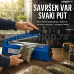 Varilica za Kese 300mm – Impulsno Zavarivanje Plastičnih Kesa