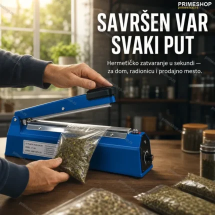 Varilica za Kese 300mm – Impulsno Zavarivanje Plastičnih Kesa