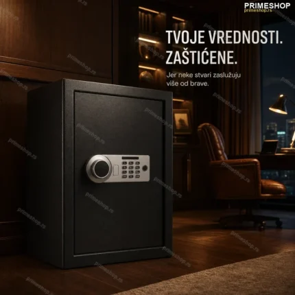 Veliki Elektronski Sef sa Šifrom i Ključevima – 42×38×58 cm