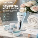 VGR 733 Epilator Set 6u1 – Električni Epilator za Lice i Telo