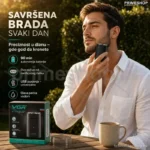 VGR V-341 Električni Trimer za Bradu – USB Punjenje, 90 Min Autonomija