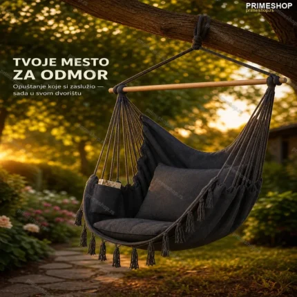 Viseća Ljuljaška za Dvorište i Terasu – Udobna Relax Ljuljaška za Opuštanje