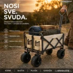 Višenamenska Sklopiva Kolica za Prevoz — Nosivost 80 kg