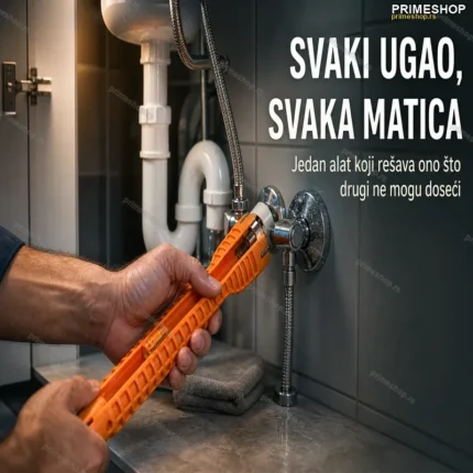 Višenamenski Ključ za Vodoinstalatere – Dvostruka Glava, Laka Upotreba