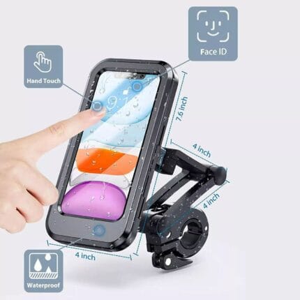 Vodootporni držač za telefon za bicikl i motor sa rotacijom 360°