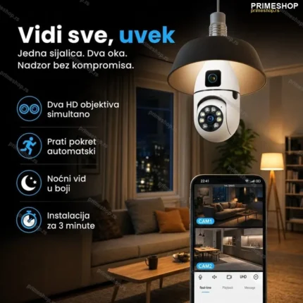 WiFi kamera sijalica 2 u 1