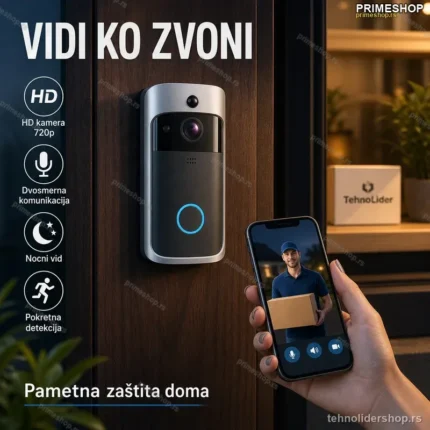 WiFi Video Zvono za Vrata sa IP Kamerom i Dvosmjernom Komunikacijom
