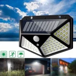 Zidna solarna lampa sa senzorom pokreta i 100 LED dioda