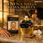 24K Gold Beauty Set – Zlatna Peel-Off Maska za Lice + Argan Keratin Maska za Kosu