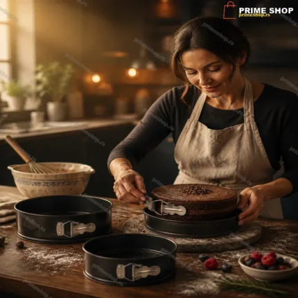 3u1 Kalupi za torte i kolače — Čelik sa teflonskim premazom, set od 3 veličine