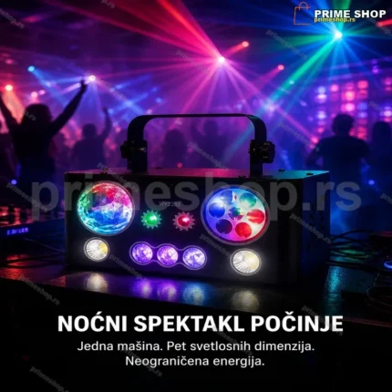 5u1 laserski svetlosni efekat sa DMX kontrolom WY2385
