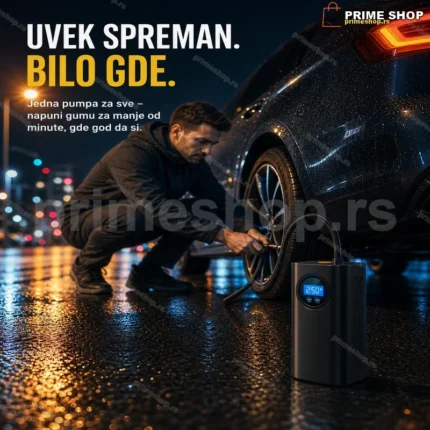 Aku Pumpa 4u1 Punjiva – Za Gume, Dušeke, Lopte i Bicikle