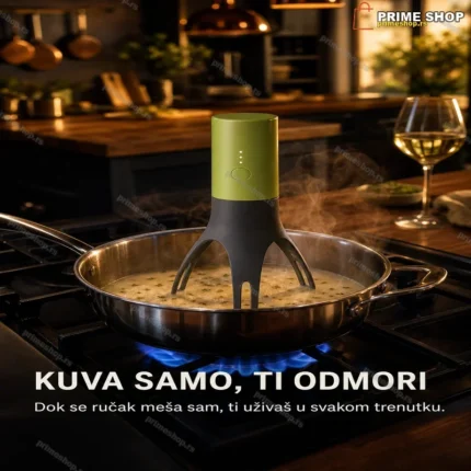 Automatska Mešalica za Kuvanje na Baterije sa 3 Brzine i LED Indikatorom