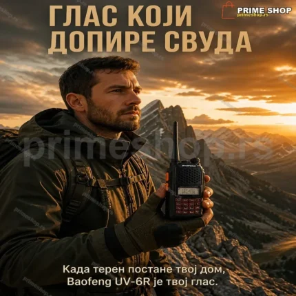 Baofeng UV-6R Toki Voki – Kompletni Set Za Komunikaciju Na Terenu