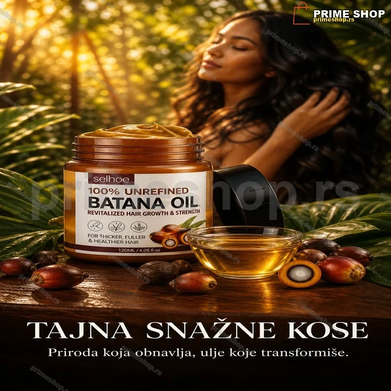Batana Ulje 100% Neprerađeno – Revitalizacija i Rast Kose (120ml)