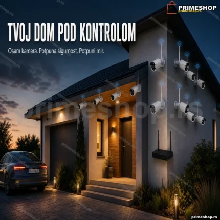 Bežični video nadzor — set 8 kamera sa NVR snimačem