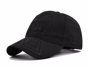 Crni taktički kačket rip-stop sa podesivom veličinom