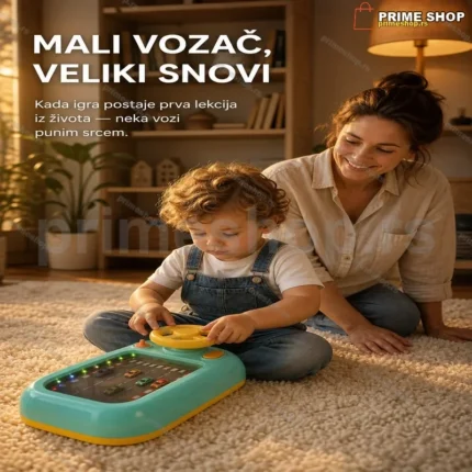 Dečja Igračka Simulacija Vožnje sa Volanom i Svetlima