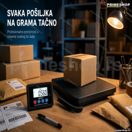 Digitalna paketna vaga 200 kg — LCD ekran na kablu