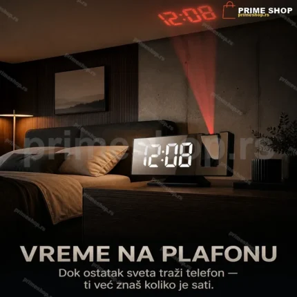 Digitalni sat sa budilnikom i projektorom
