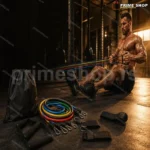 Elastične Trake za Vežbanje – Set od 5 Guma sa Priborom (88 kg)