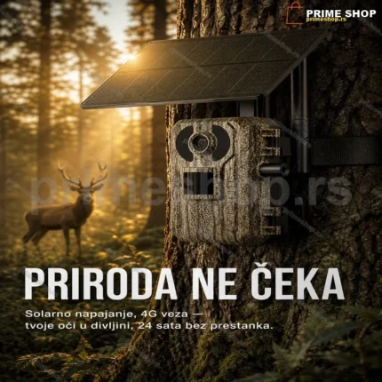 Fiksna 4G Solarna Lovačka Kamera UCON – Bežični Nadzor sa Solarnim Punjenjem