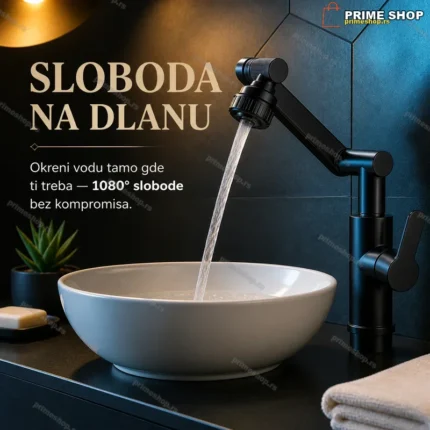 Fleksibilna česma koja se rotira za 1080 stepeni — univerzalni nastavak za slavinu