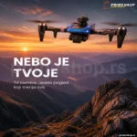 GPS dron K911 SE sa tri kamere — sklopivi bespilotni model