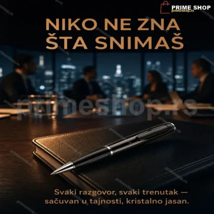 HD Špijunska Olovka sa Skrivenom Kamerom — Full HD 1080P + 32GB kartica