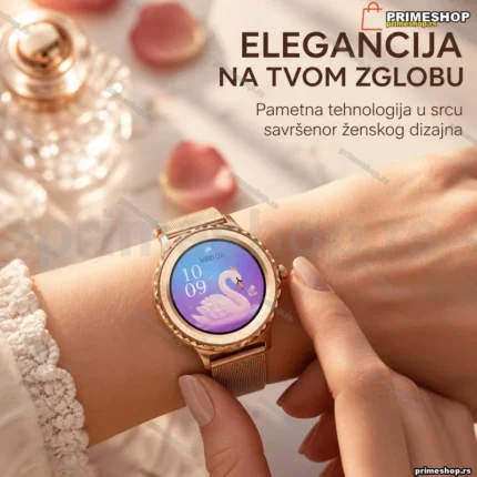 HW23 Mini pametni sat za žene sa NFC-om i poklon priveskom