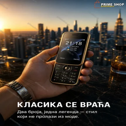 i18 Pro Slide telefon sa fizičkom tastaturom, dual SIM — crni/zlatni/plavi