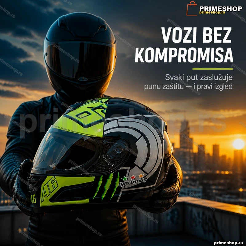 Integralna full face kaciga za motor sa skidajućom unutrašnjošću Integralna full face kaciga za motor sa skidajućom unutrašnjošću
