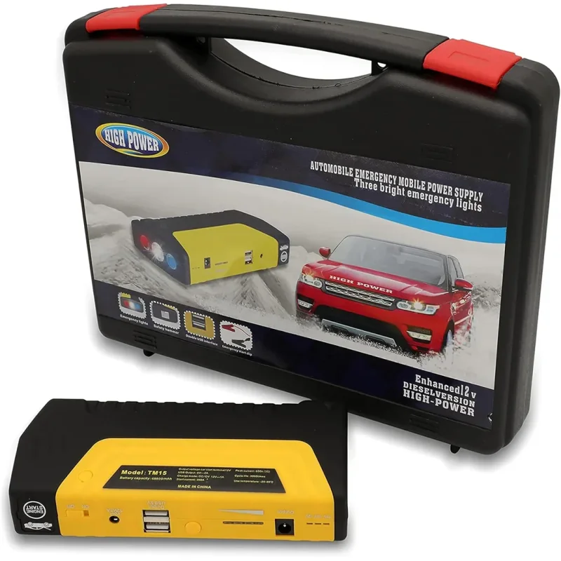 Jump starter 600A prenosni sa kompresorom za gume prenosni jump starter 600A - detalji