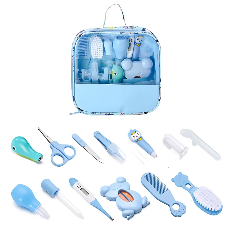 Komplet pribora za negu bebe 13u1 u torbici set za bebe - u upotrebi