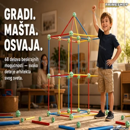 Konstruktivni set 68 delova — kreativni set za gradnju