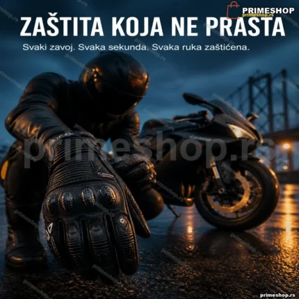 Kožne moto rukavice carbon — zaštita za vozače