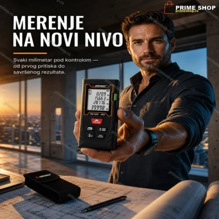 Laserski Metar Daljinomer – Precizno Merenje uz Torbicu za Nošenje