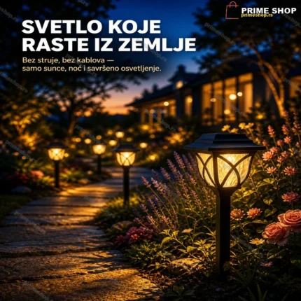 LED Solarna Baštenska Svetla IP44 – Set od 6 Komada | Leural