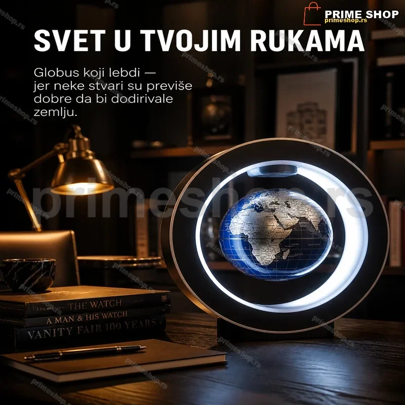 Levitirajući globus — magnetni plutajući globus sa LED osvetljenjem Levitirajući globus — magnetni plutajući globus sa LED osvetljenjem
