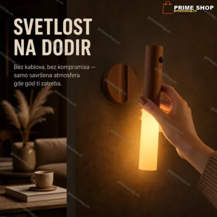 Magnetna punjiva LED lampa sa senzorom pokreta – USB punjenje, 3000K topla svetlost