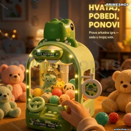 Mašina hvataljka sa motivom dinosaurusa — igra spretnosti
