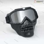 Maska za Airsoft Paintball Motor LOBANJA - prednja strana
