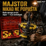 Mehanički Kompresor Opruga MacPherson – Profesionalni Izvlakač sa Izmenjivim Čašama