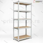 Metalna montažna polica 180x90x45cm — čelična regalna polica za skladište i garažu